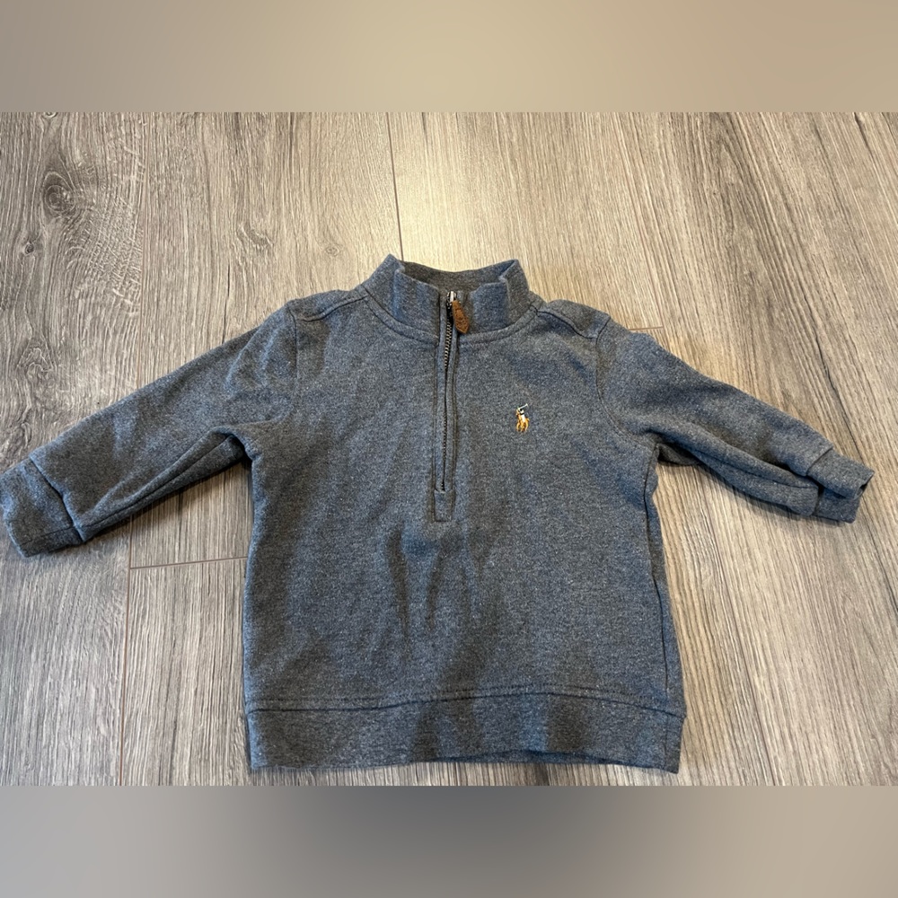 Ralph Lauren Cotton Interlock Quarter Zip Pullover